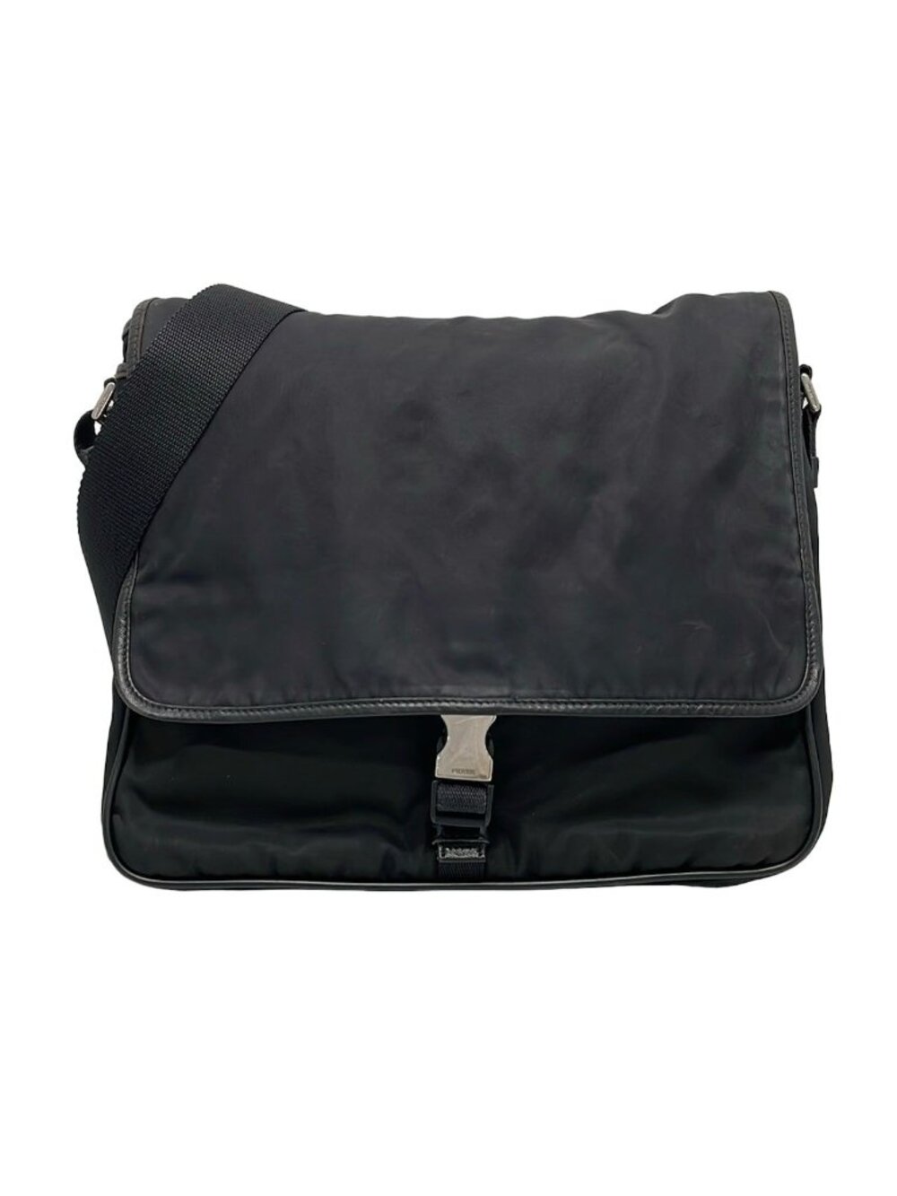 Prada Shoulder Bag Black Leather